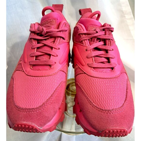 Reebok X Cardi B V2 Womens Fashion Shoes Sneakers Size 6 Hot Pink Fusion GW8876 - Picture 5 of 14